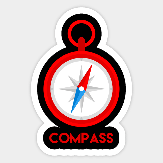 Compass Sticker by Solros Backen